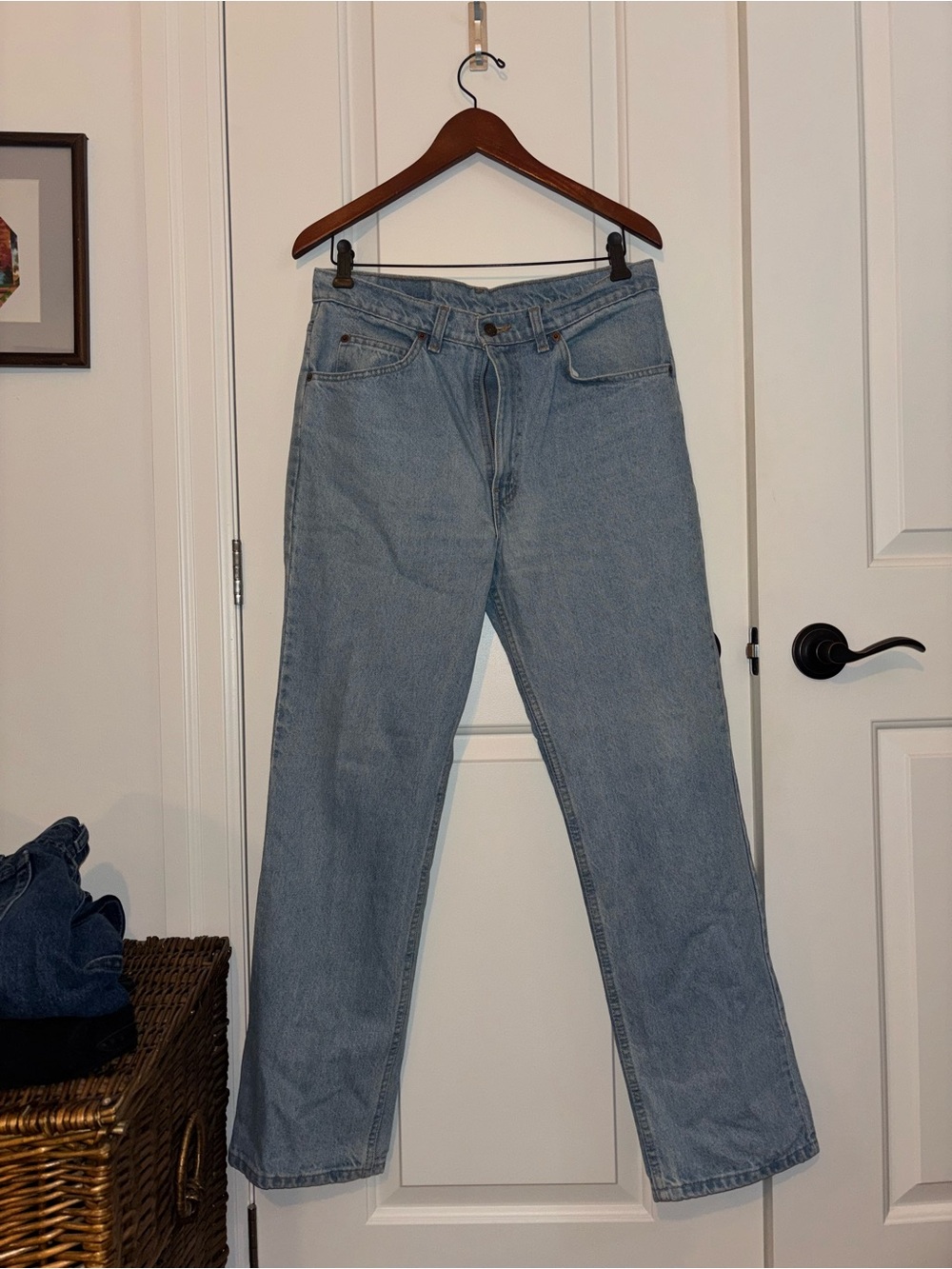 Men's Light Wash Denim Orange Tag Levi’s